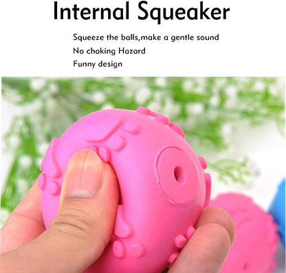 Dog Toys ，Dog Balls for Small Medium Large Dogs Squeaky Toy Balls 3 Pcs