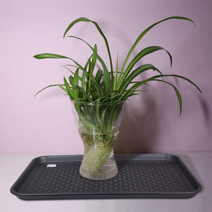 Multi-Purpose Boot Mat, Shoe Mat, Pet Bowl Tray, Waterproof for Indoor and Outdoor Floor Protection, 24" x 15"/2 Pack