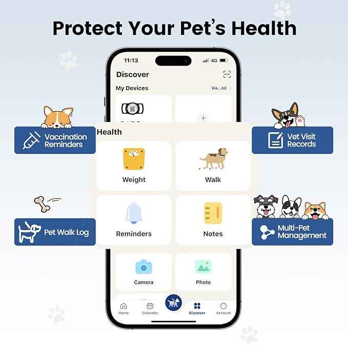 for AirTag Dog Collar Holder, Smart QR Code Holder for Cats and Dogs, for AirTag Protective Cases - Scan Alert, Instant Location, Pet Online Profile, Contacts Info (1 Pack, Black)