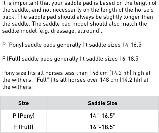 HORZE Fur Half Pad | Durable, Breathable, Non-Slip Correction Saddle Pad