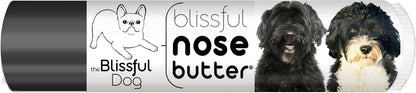 The Blissful Dog Portuguese Water Dog Nose Butter for Dry, Cracked Skin, Lick-Safe Dog Nose Balm with Moisturizing Shea Butter, Almond, Olive, and Essential Oils, Pet Supplies, Uncented, 0.15 oz.