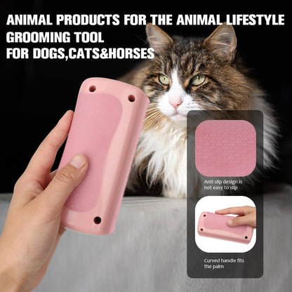 MAXIMILIAN Deshedding Brush for Dogs Cats Horses Undercoat Tool for Large and Small Pets Comb Removes Loose Dirt Hair and Fur Professional Pet Groomer, Pink for Little Pony