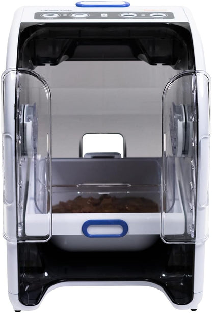 Closer Pets MiBowl Automatic Selective Microchip Smart Pet Feeder (CP500) - BPA and BHT Free Bowl with Enclosed Back for Small to Medium Cats and Small Dogs, White