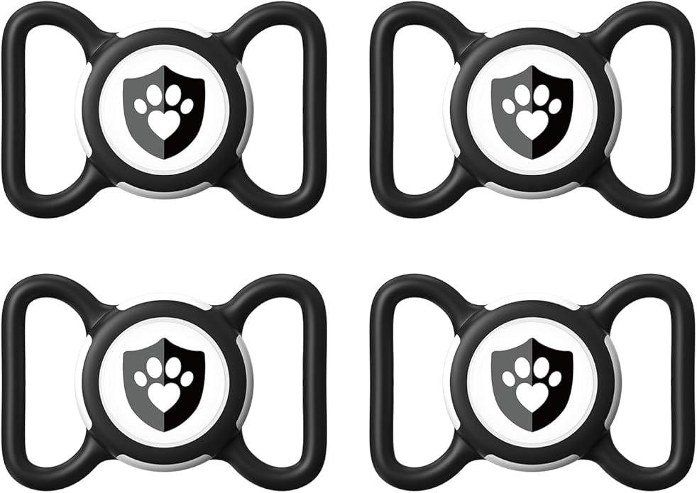 Waterproof AirTag Dog Collar Holder for Apple AirTag QR Code