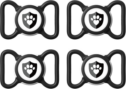 Waterproof AirTag Dog Collar Holder for Apple AirTag QR Code