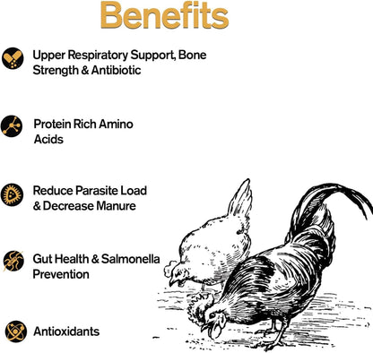 Naturally Fortified Treats – Protein Rich Supplement Suitable for Chickens, Hens and Ducks, Hand Mixed with USA Grown Ingredients – Solstice Blend – 32oz