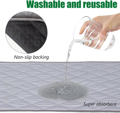 Artificial Grass Dog Grass Pad with Tray, Reusable Pet Urinal Pads for Training, 4 Layers Washable Bathroom Balcony Indoor Dog Potty (L-20×30")