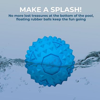 Best Pet Supplies Interactive Squeaky Dog Chew Toy, Ideal Dog Toys for Chewers, Small, Medium & Large Dogs, and Fetch Lovers - Fuchsia, Green, Blue, Orange, Medium 2.5"