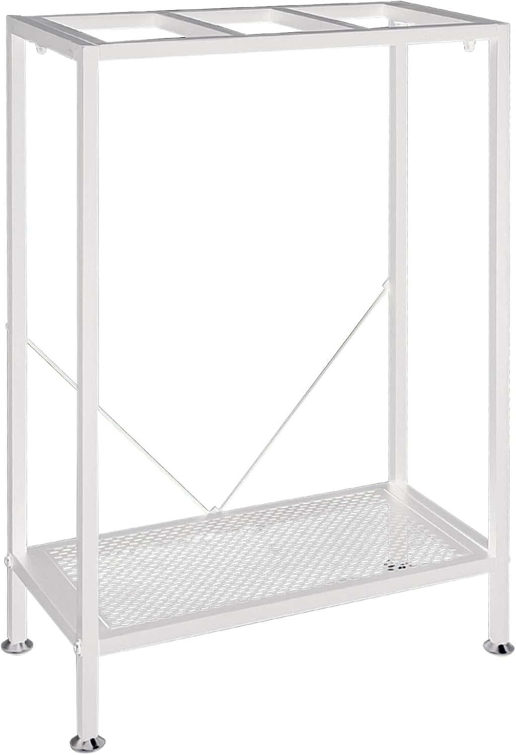 Fish Tank Stand: The Perfect 10 Gallon Metal Aquarium Stand Measuring 22.8" W x 10.6" D x 31.3" H to Fit Your Aquatic Display Needs. (10 Gallon-White)