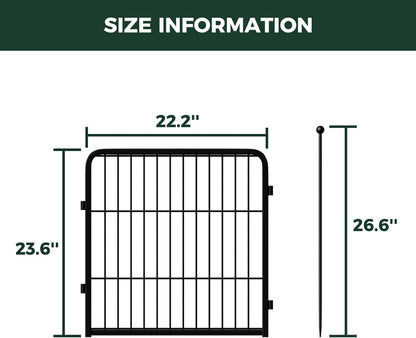FXW Rollick Unleashed Dog Playpen for Indoor, Yard, RV Camping, 24 inch 2 Panels for Small and Puppy Dogs, Black│Patented