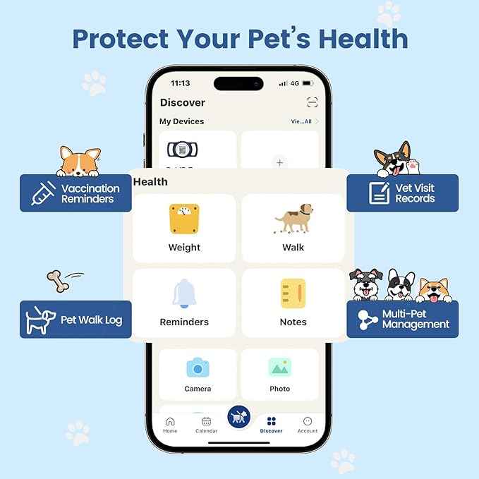 for air tag Dog Collar Holder with QR ID, Durable & Waterproof Silicone for air tag Case Accessories, Scan Alert, Instant Location, Pet Online Profile, Contacts Info (1 Pack, Navy Blue)