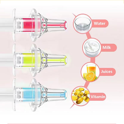 Pet Liquid Feeding Kit Pet Feeding Syringe Soft Tip, Cat Dog Syringe Bottles for Pet Feeding,Pet Medical Feeding Dispenser Tool (White)