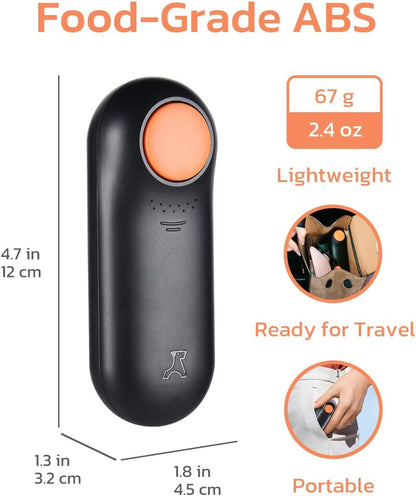 Clink Design Clicker Dog Trainer & Dog Treat Pouch Alternative, Dog Treat Dispenser, Puppy Essentials Dual Use 2 in 1 Dog Clicker for Training - Durable, Light (2.36 oz), Easy to Clean & Handle, Black