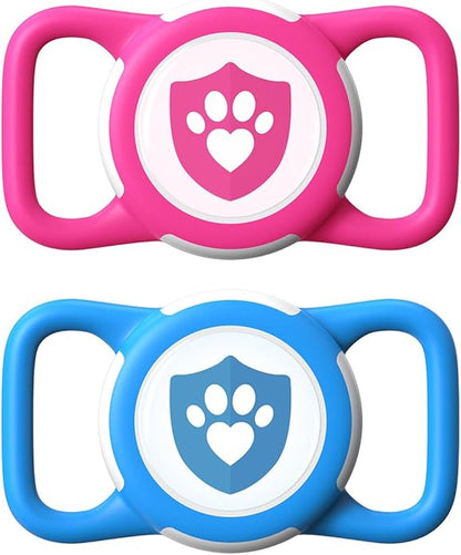 Waterproof AirTag Dog Collar Holder for Apple AirTag QR Code