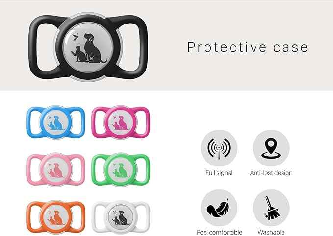 Compatible with Holder Airtag for Dog Collar with Apple Case Waterproof