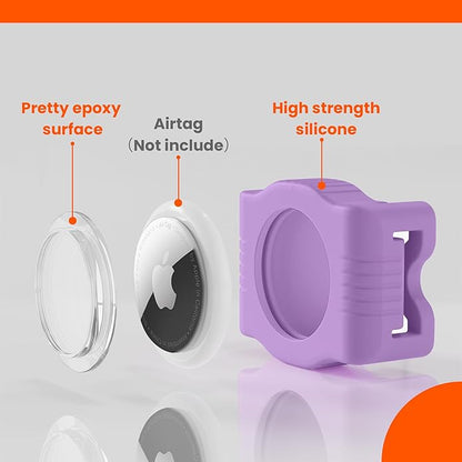 Waterproof AirTag Dog Collar Holder for Apple AirTag QR Code