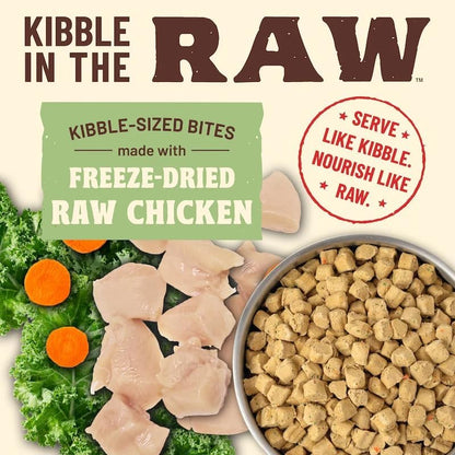 Primal Kibble in The Raw, Freeze Dried Cat Food, Chicken, Scoop & Serve, Made with Raw Protein, Whole Ingredient Nutrition, Crafted in The USA, Dry Cat Food, 24 Ounce (1.5 lb) Bag