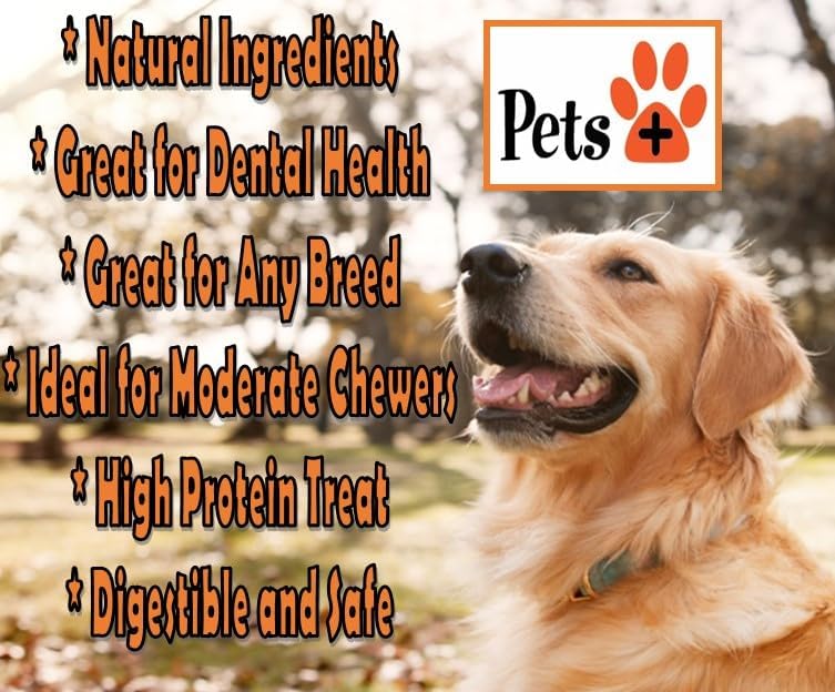 Pets Plus Premium Dog Treats – Venison Jerky, 5 Pack | All-Natural, High-Protein Dog Chews, Grain-Free Healthy Treats for Training, Rewards & Dental Support