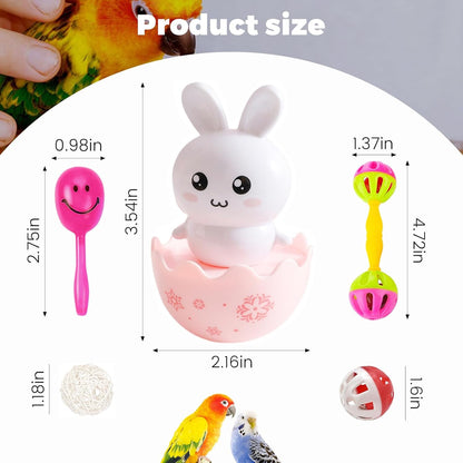 10 Pieces Bird Toys-Bird Toys for Parakeets, Suitable Budgies Cockatiels Lovebird Monk Parakeet Amazon Parrot Sun Conure