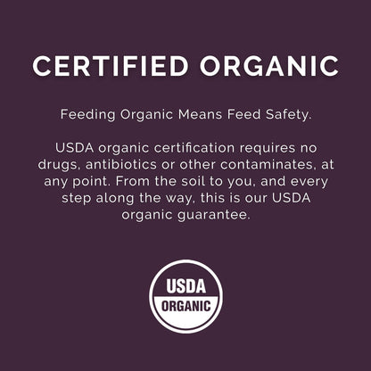 Layer Crumb Feed, 40lbs - Non-GMO, High-Protein Poultry Feed for Healthy Hens & Nutritious Eggs, 17.5% Protein - USDA Certified Organic Blend, Soy & Corn-Free