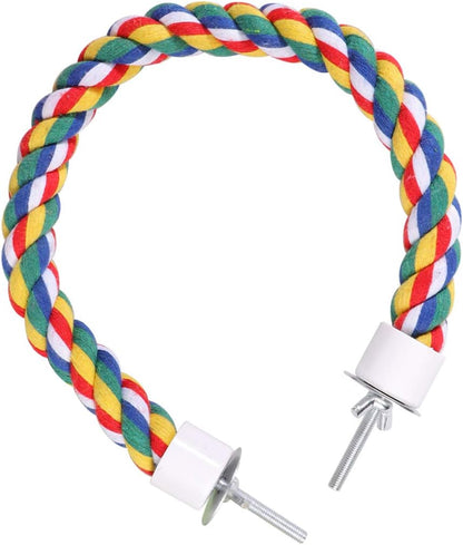 1pc Parrot Cotton Rope Chewing for Birds Climbing Rope Perch for Parrots Budgies and Cockatiels Bird Supplies for Exercise and Fun
