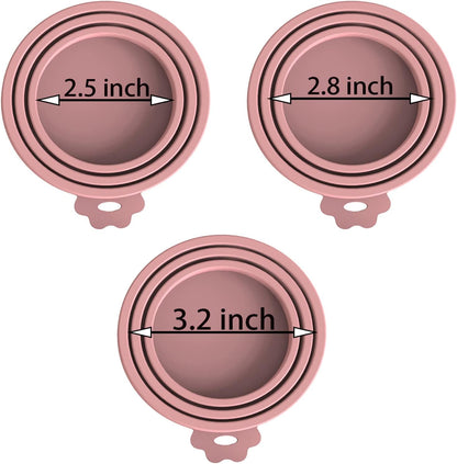 WANBAO Food Can Lids Pet Can Covers 6 Pcs for All Standard Size Dog and Cat Food Can Lids, Mix Color Dark Blue, Dark Green