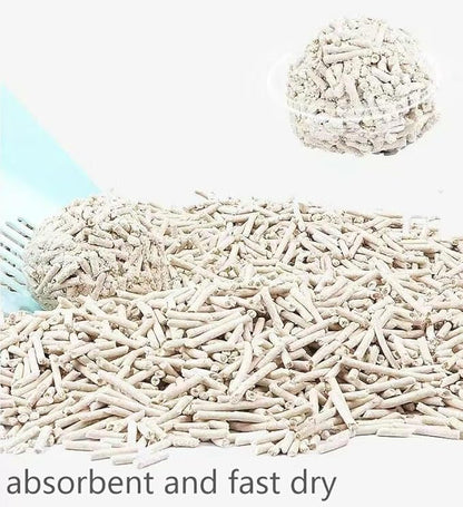 Tofu Cat Litter 5.6LB Fast Clumping, Dust-Free,100% Food Grade Raw Materials, Clumping,Flushable,Ultra Absorbent and Fast Drying,Solubility in Water,Really Dust-Free,Less Scattering (1)