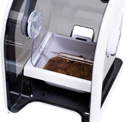 Closer Pets MiBowl Automatic Selective Microchip Smart Pet Feeder (CP500) - BPA and BHT Free Bowl with Enclosed Back for Small to Medium Cats and Small Dogs, White