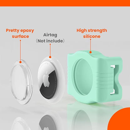 Waterproof AirTag Dog Collar Holder for Apple AirTag QR Code