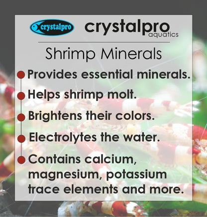Shrimp Minerals 16.9 Oz – Liquid Aquarium Salt & Trace Elements for Freshwater Shrimp Tanks – Supports Caridina & Neocaridina – Molting & Breeding Additive – Invertebrate Tank Conditioner