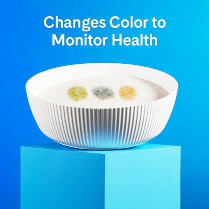 PrettyLitter Health Monitoring Cat Litter, Scented Lotus Flower, Non-Clumping Crystal Litter, 6 lbs (Pack of 2)