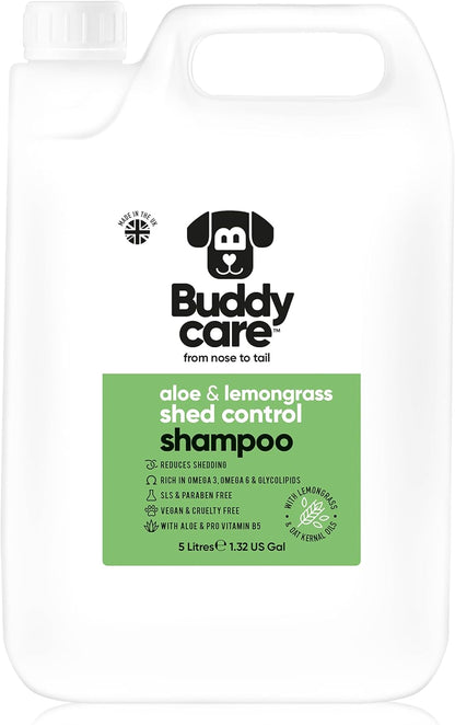 Shed Control Dog Shampoo Aloe & Lemongrass Scented | with Aloe Vera and Pro Vitamin B5 (169.07oz)