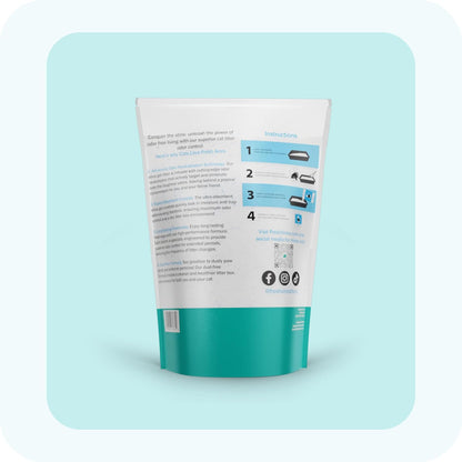 Silica Crystal Cat Litter – Unscented, Lightweight, Non-Clumping, Low Dust & Tracking, Long-Lasting Odor Control for Cats and Kittens – 6 lb Bag of Crystal Litter