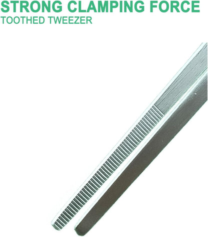 18.9 inch Aquarium Tweezers with Hanger, 2025 New Extra Long Feeding Tongs, Stainless Steel Large Aquascape Tools for Fish Tank, Terrarium，Aquascaping, Reptile Snake (Straight)