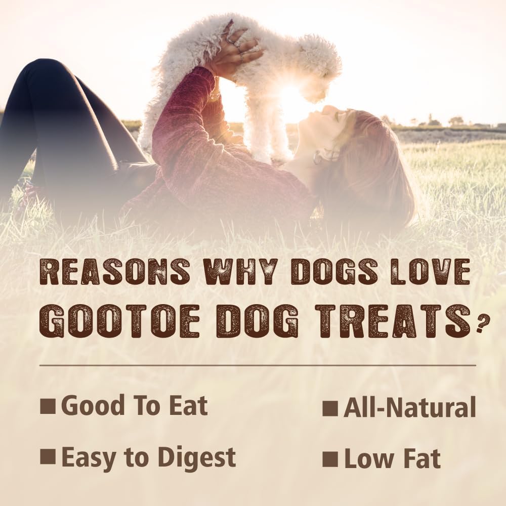 Gootoe Buffalo Dog Treats, Buffalo Bites Stick (Large) 1.5 lb Natural Low-Fat Chews for Training & Rewards, Limited Ingredient, Perfect for Medium Dogs, Resealable Bag