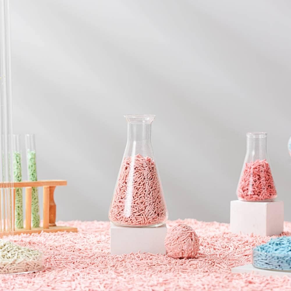 Tofu Cat Litter Natural Clumping Tofu Cat Litter, Fast Clumping and Easily Scoop-able 5.5lb/88oz 5 Scents - Original, 3 Pack