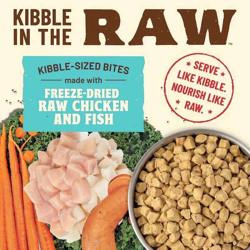 Primal Kibble in The Raw, Freeze Dried Cat Food, Chicken & Fish, Scoop & Serve, Made with Raw Protein, Whole Ingredient Nutrition, Crafted in The USA, Dry Cat Food, 24 Ounce (1.5 lb) Bag