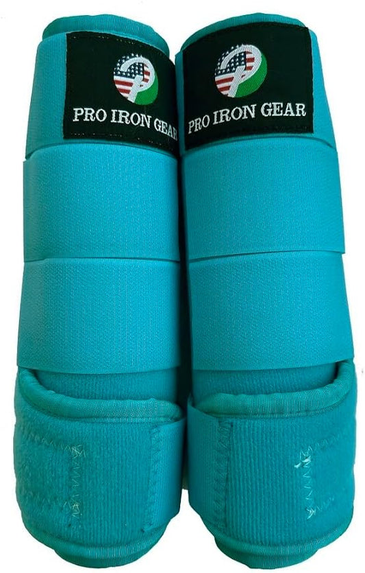 Horse Medicine Brushing Boots Leg Wraps Protection Gear Set of 2 and Set of 4 in 14 Colors