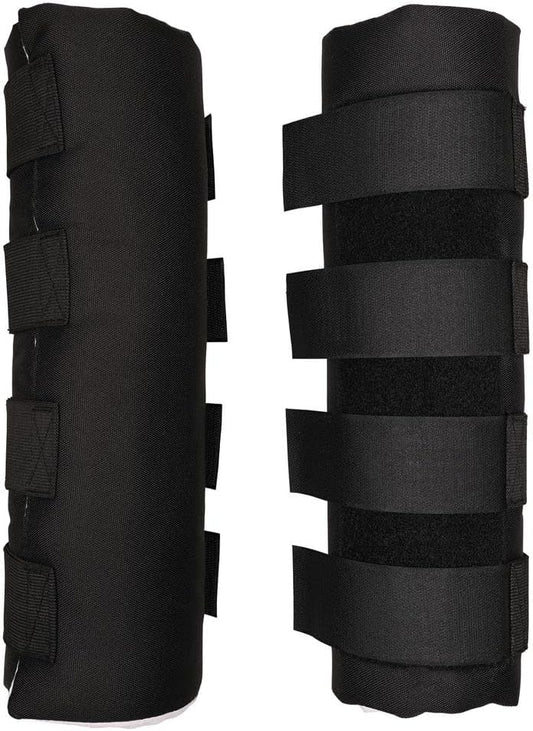 Dura-Tech Quick Wrap No Bow Leg Wraps for Horses | Size 12" | Color Black | Exceptional Leg Coverage | Versatile Use | Secure and Easy Application | Sold in Pairs