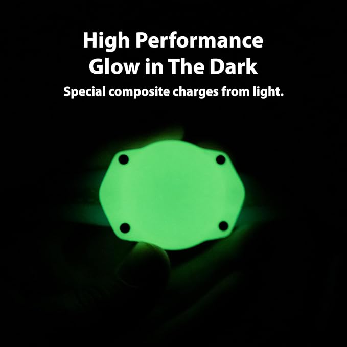 Elevation Lab AirTag Dog Collar Holder - TagVault - IP68 Waterproof, Doesn't Dangle, Fits All Width Collars Glow in The Dark (2 Pack)