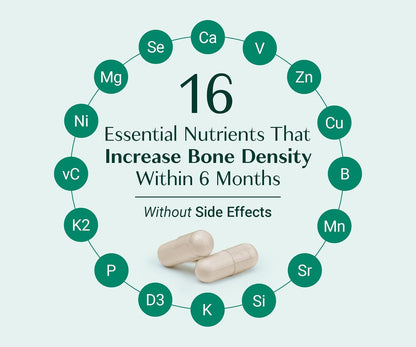 AlgaeCal - Bone Builder Pack for Bone Density Increase, Clinically Supported Plant Based Calcium Supplement & Strontium, Vitamins K2 (100mg), D3 (1600 IU), Magnesium & 16 Essential nutrients