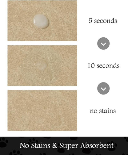 Pet Feeding Mat-Absorbent Dog Mat for Food and Water Bowl-No Stains Quick Dry Water Dispenser Mat-Dog Accessories Pet Supplies-Bowl for Messy Drinkers（Beige,16"x24"