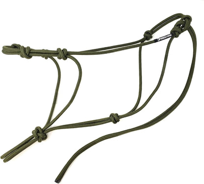 Horse Rope Training Halter - 4 Knot 1/4" Stiff Halter Cord - Used by Famous Trainers Multiple Sizes Multiple Colors