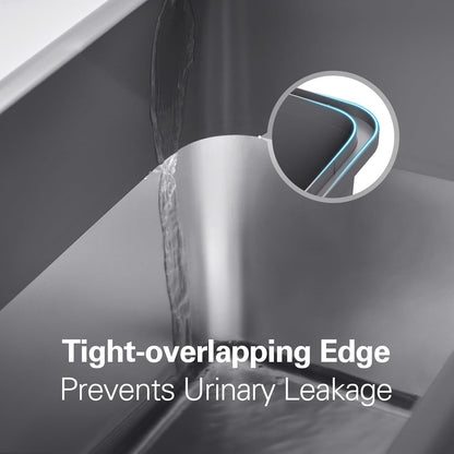 Zarler XXL Stainless Steel Litter Box, Extra Large Cat Litter Boxes 27.8" L x 20" W x 12.9" H, Metal Litter Box with Lid for Multiple Cats, High Sided, Non-Sticky, Anti-Urine Leakage (Grey)