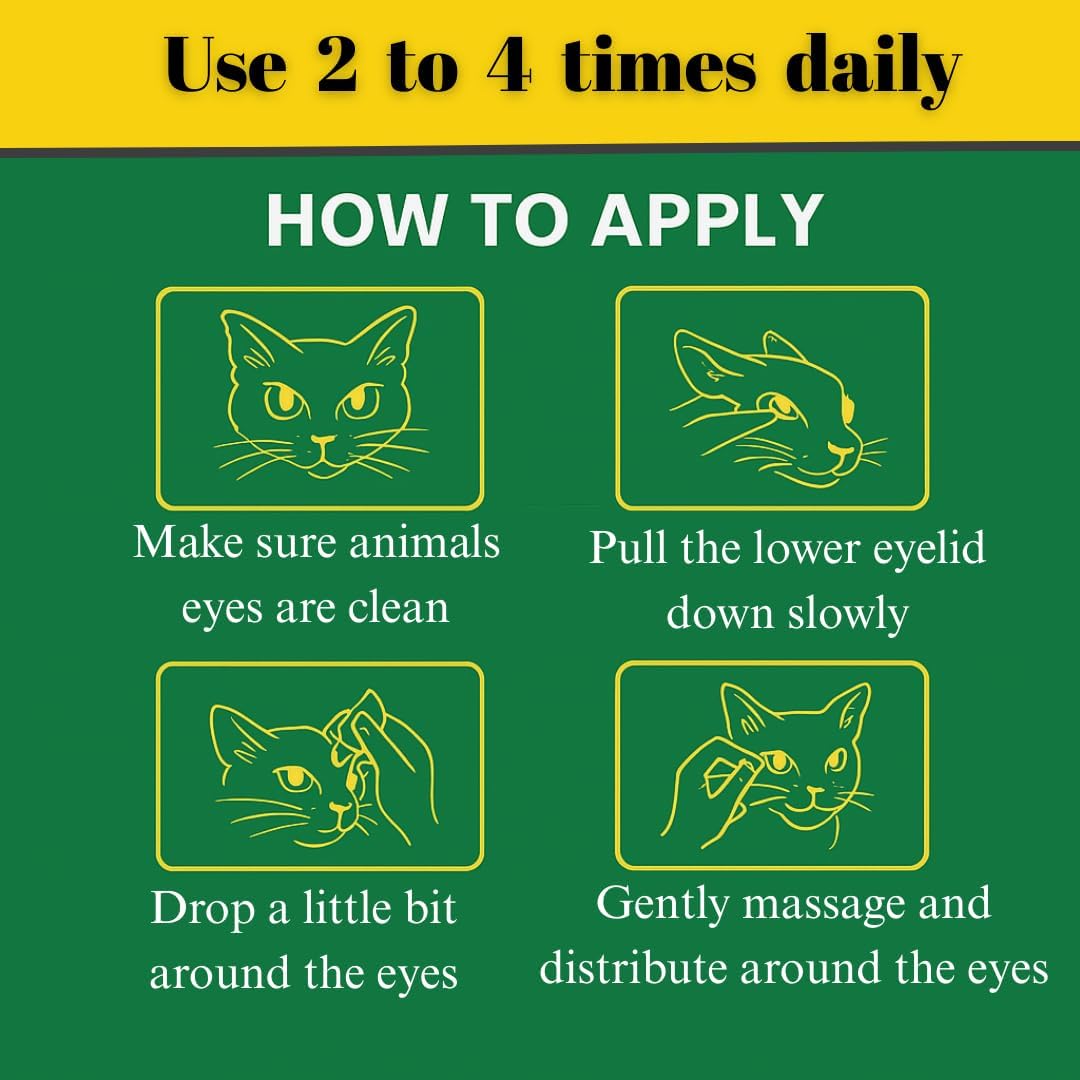 Pet Eye Cream Health, Premium Eye Cream for Cats, Dogs, Cattle, Sheep, Horse and Bird 3.5 gr/1 Tube for All Pets, Premium Tube Cream