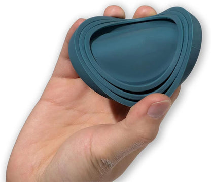OHMO 2 Pack Dog Food Can Lids, (3,12, 14oz etc.) Universal Size BPA Free Silicone Covers for Cat and Pet Food, Light Blue