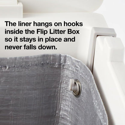 Modkat® Flip Litter Box, Front-Entry, Full Height Seamless Base, Reusable Litter Liner, Sifting Litter Scoop, 2X Bamboo Charcoal Filters