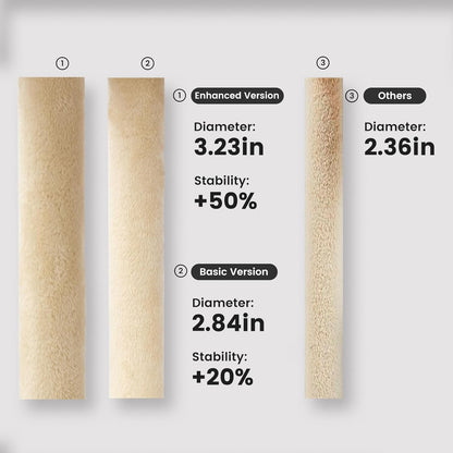 Gardner Pet 65in Heavy Duty Cat Tree Tower for Large Cats, Multi-Level Cat Furniture with Replaceable Sisal Scratching Post, Hammock | Extra-Large Platform & Condo (Upgraded Beige)