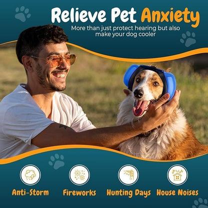 Dog Ear Muffs for Noise Protection, 29dB NRR Dog Earmuffs, Noise Cancelling Headphones for Dogs