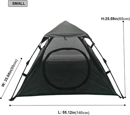 Portable Large Pop Up Pet Cat Tents Enclosures House for Outside Patio Indoor for Cat Puppy Rabbit Small Animals,Quick Opened,Independent or can be Connected to Tunnels